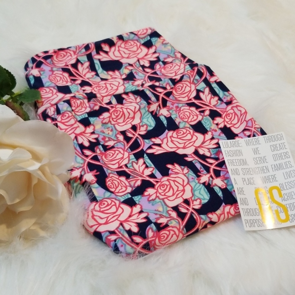 Lularoe OS leggings Rose